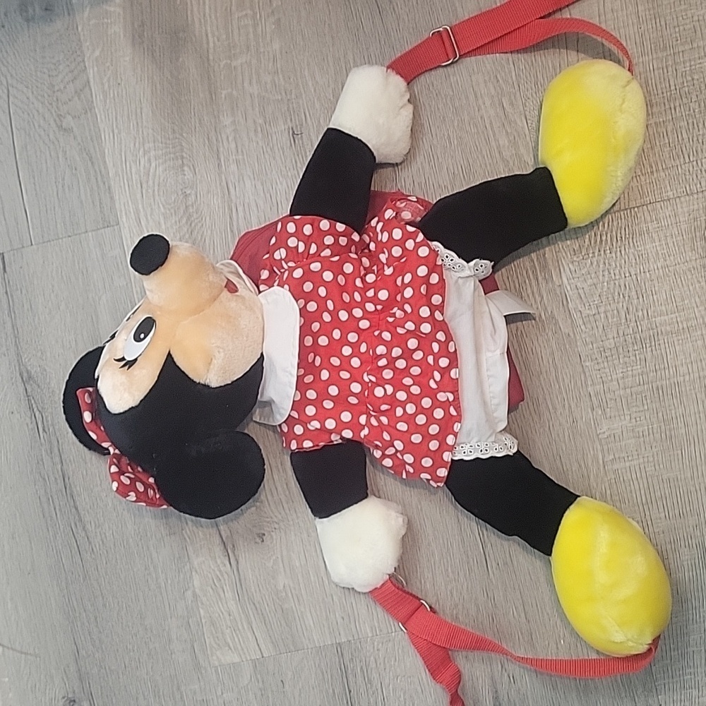 DISNEYLAND Disney Mickey Minnie Mouse Plush Backpack